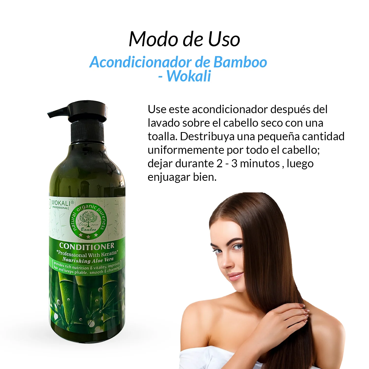 FRUIT OF THE WOKALI – REPARACIÓN Y NUTRICIÓN CAPILAR – ACONDICIONADOR DE BAMBÚ 550ML - Image 3