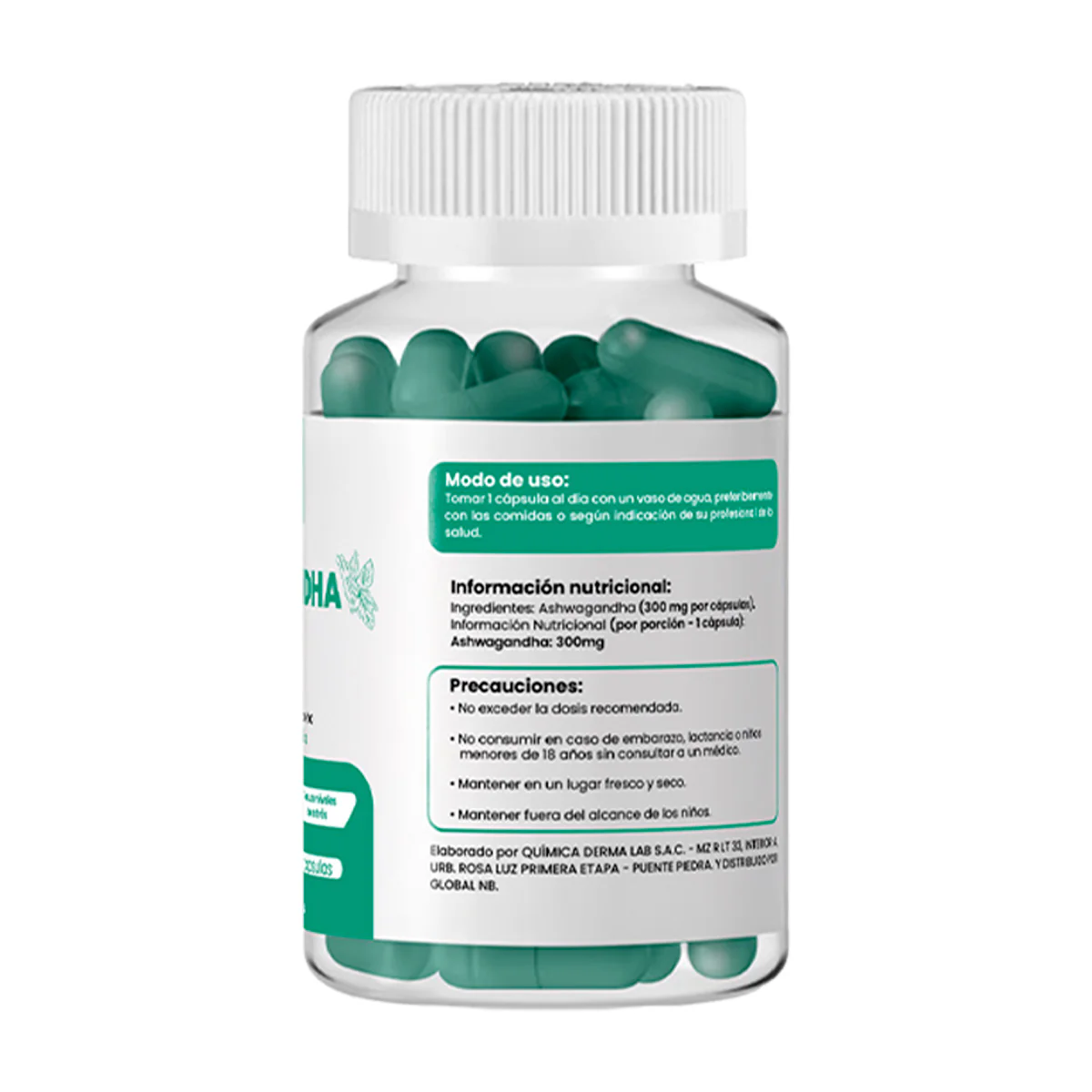 DERMO SUMAK – SUPLEMENTO PARA ESTRÉS, ENERGÍA Y BIENESTAR MENTAL – ASHWAGANDHA PLUS+ – 100 CÁPSULAS - Image 3