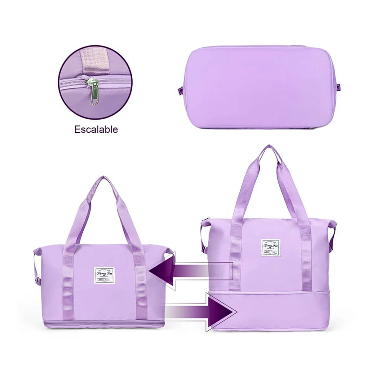 Bolsas Expandibles de viaje 2 en 1 Lila - Image 3
