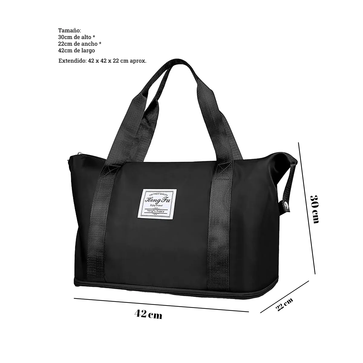 Bolsas Expandibles de viaje 2 en 1 Negro - Image 5