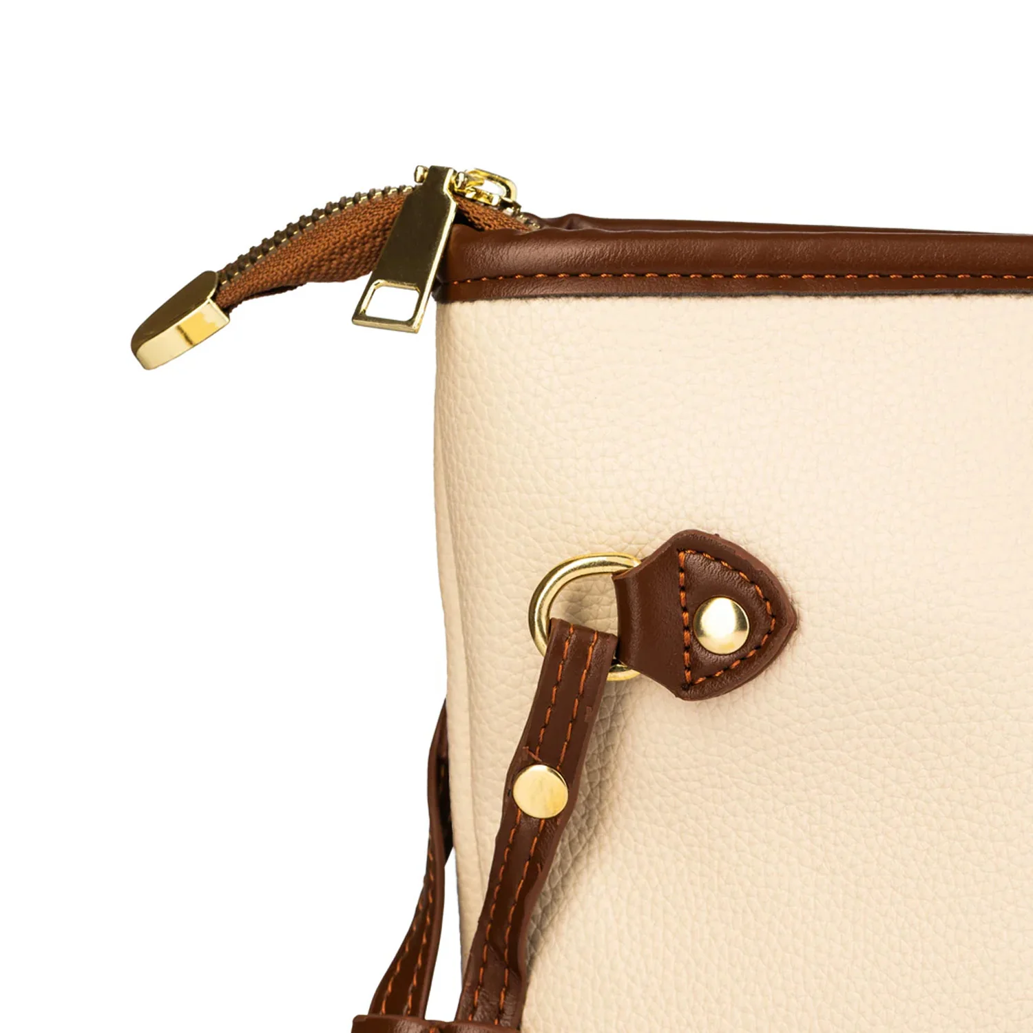 Bolso Grande de mano y de hombro para Dama Beige - Image 4