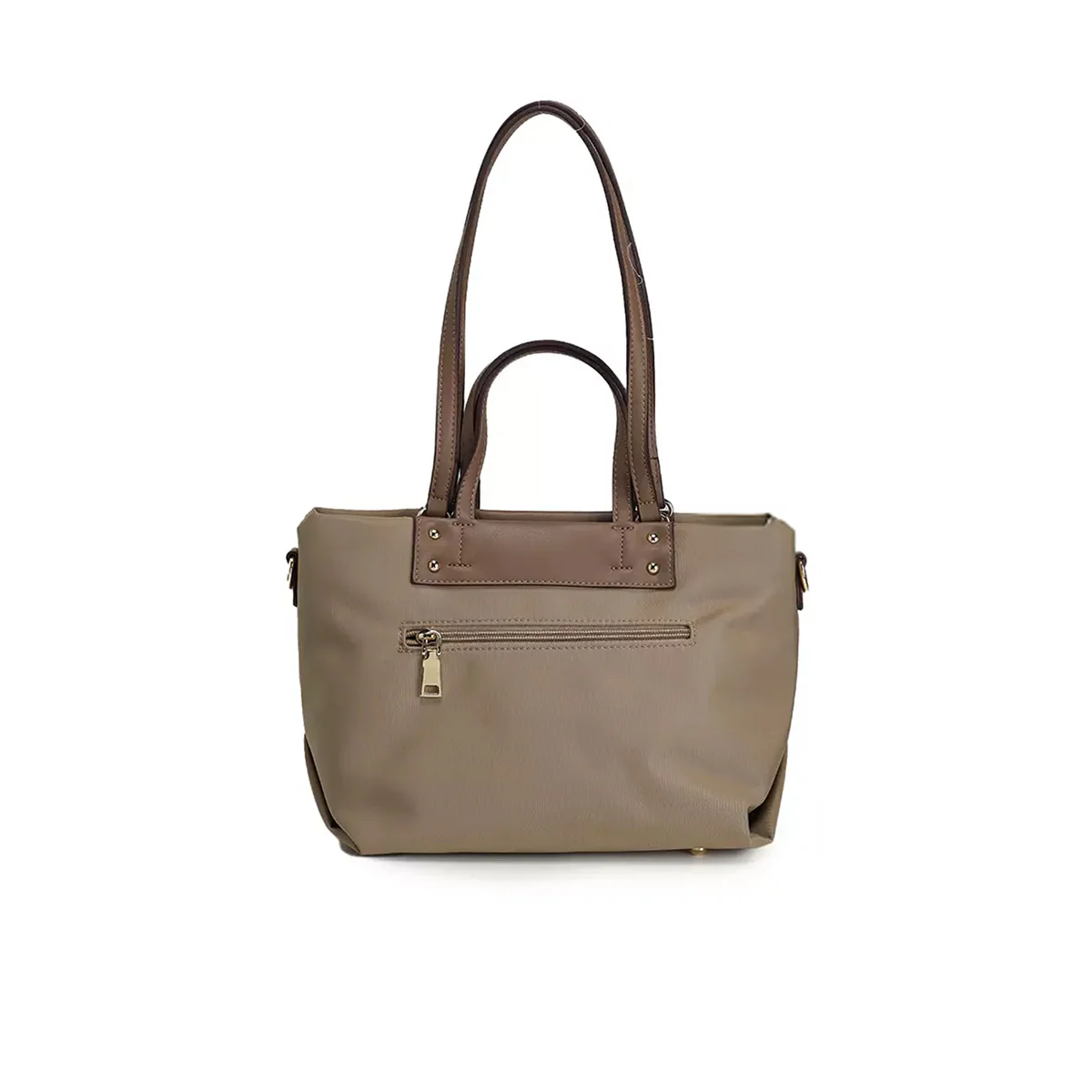 Bolso Mediano de mano para mujer Beige - Image 3