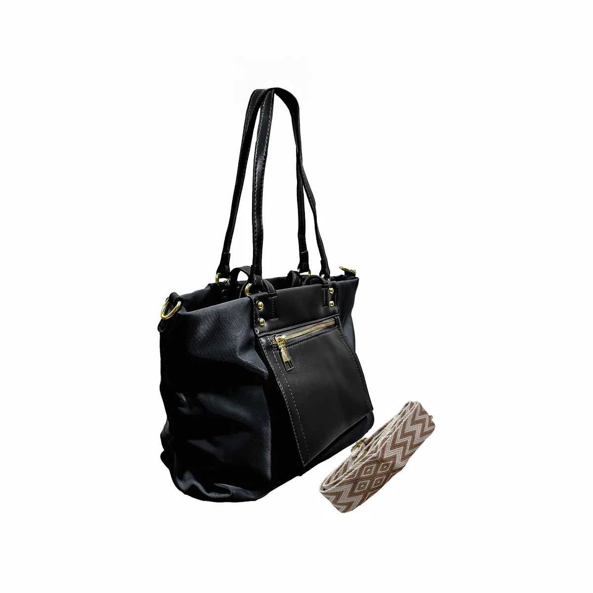 Bolso Mediano de mano para mujer Negro - Image 4