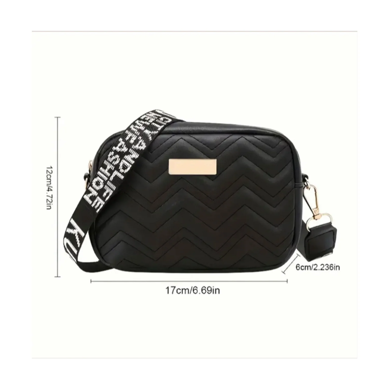 Cartera Bandolera Casual Pequeña Blanca - Image 3
