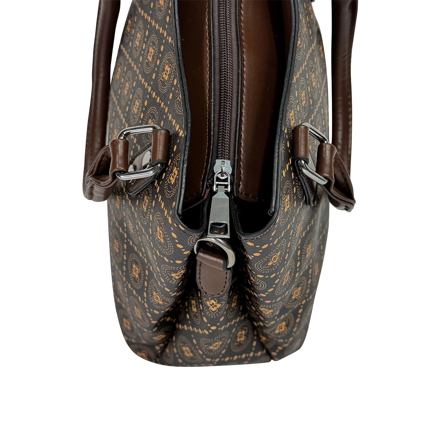 Cartera de Moda de Mano + Monedero para Dama Cafe - Image 5