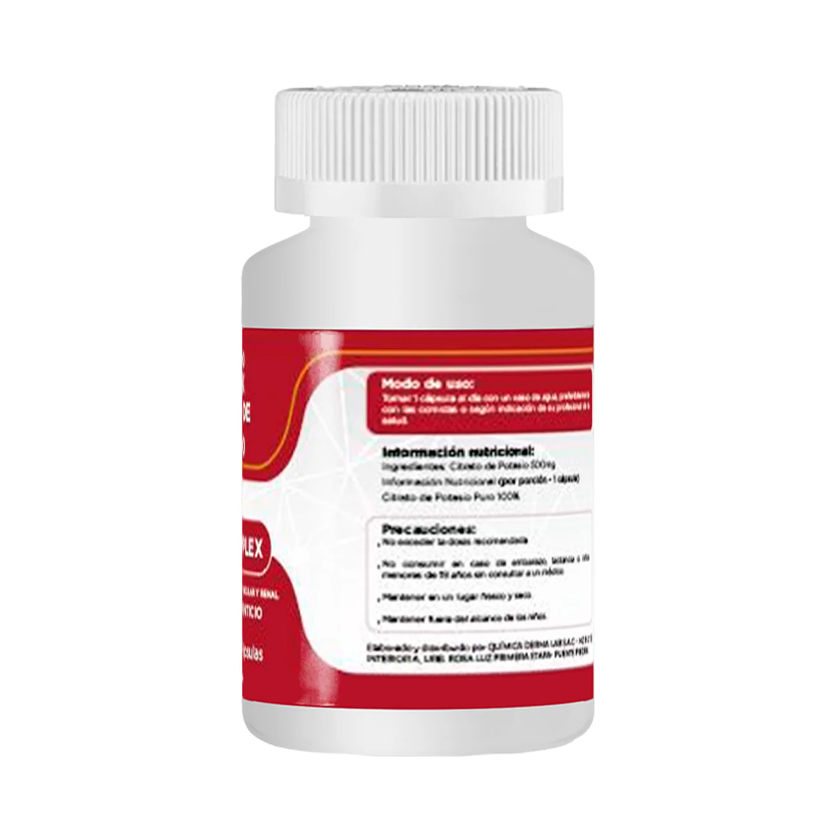 DERMO SUMAK – SUPLEMENTO PARA SALUD MUSCULAR Y NERVIOSA – CITRATO DE POTASIO SALUD MUSCULAR – 100 CÁPSULAS - Image 3