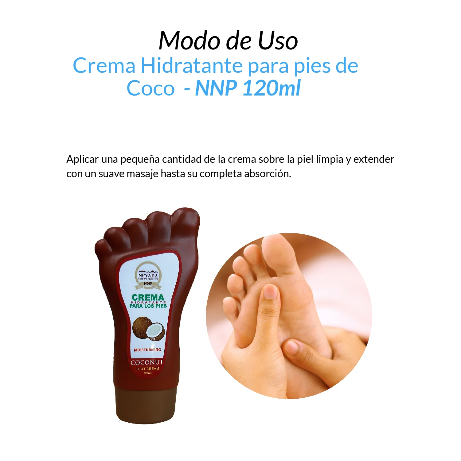 Crema Hidratante para pies de Coco - NNP 120ml - Image 2