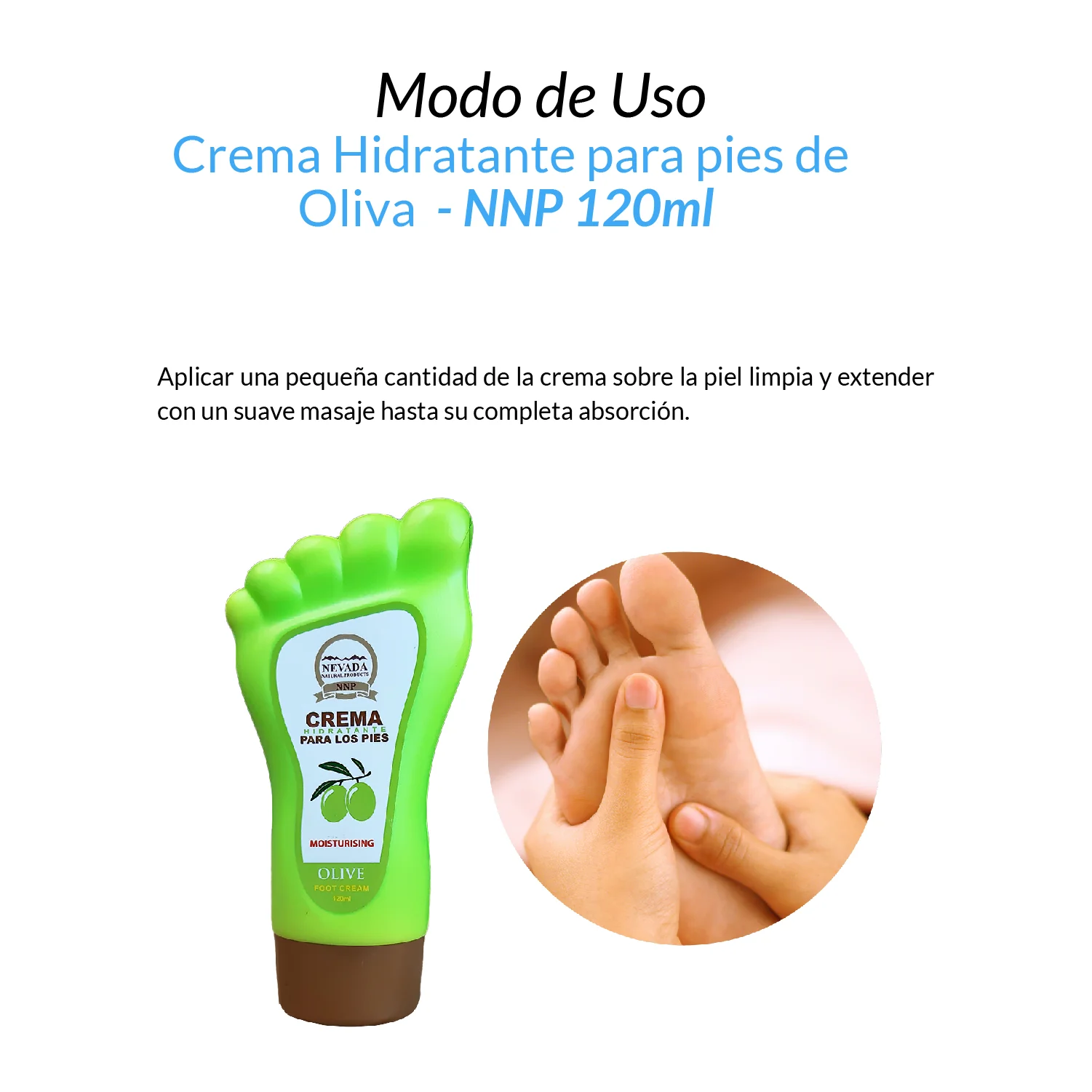 Crema Hidratante para pies de Oliva - NNP 120ml - Image 2