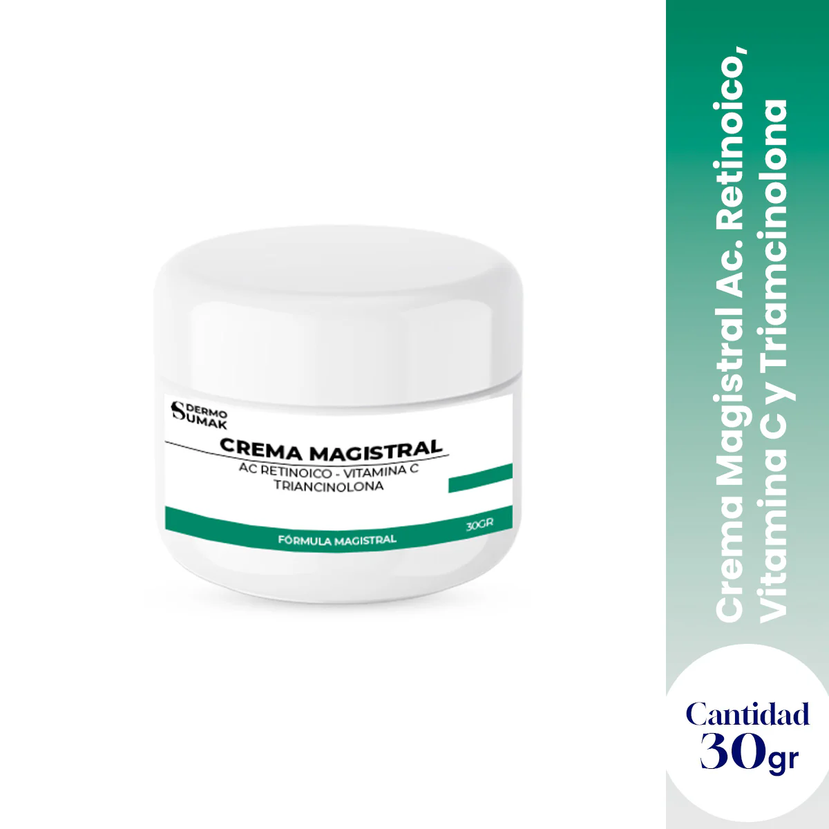 CREMA MAGISTRAL  & AC RETINOICO 0.025% & VITAMINA C 3% & TRIANCINOLONA 0.025% 30GR - DERMO SUMAK