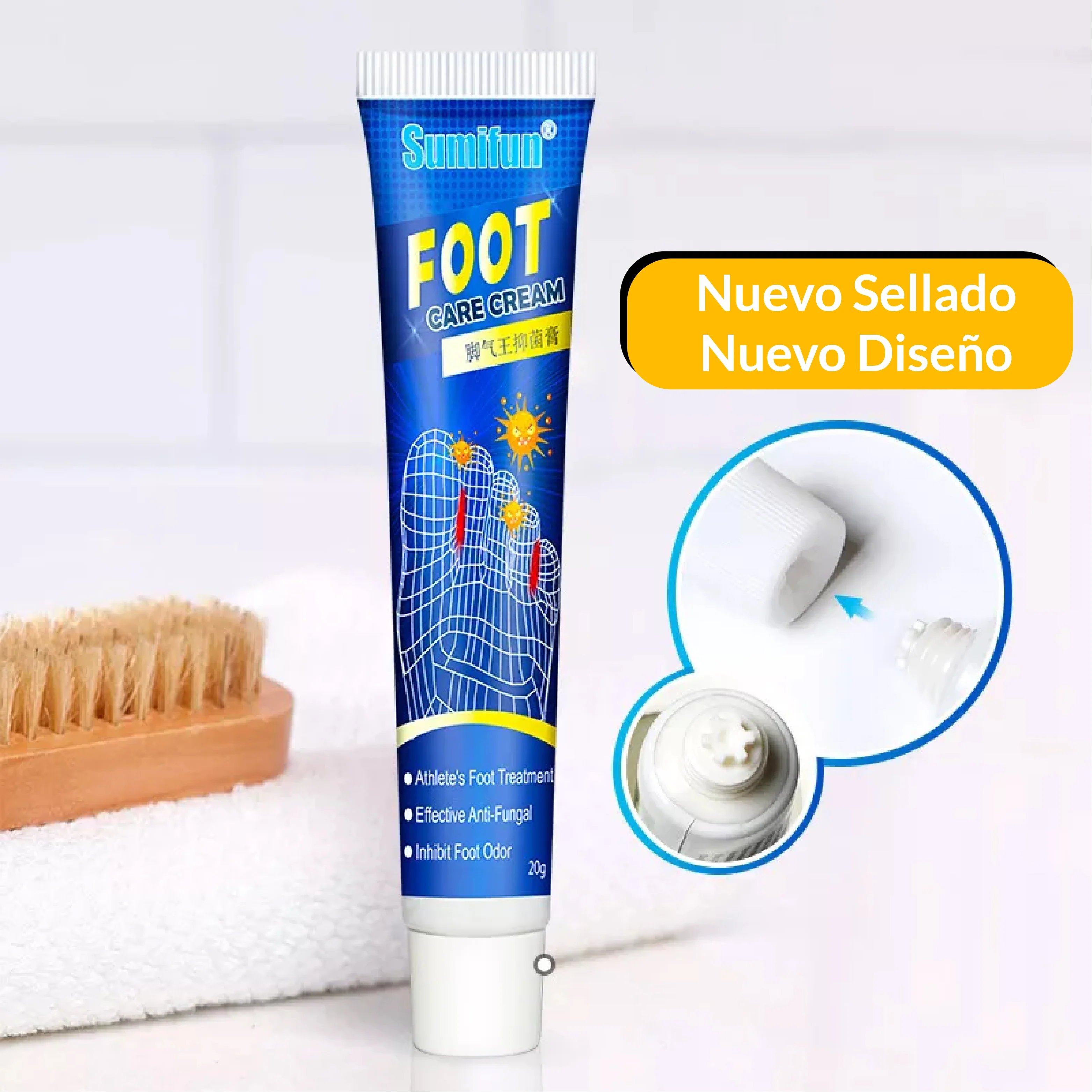 Crema Antihongos Para Pies de Atleta - Semifun 20g - Image 3