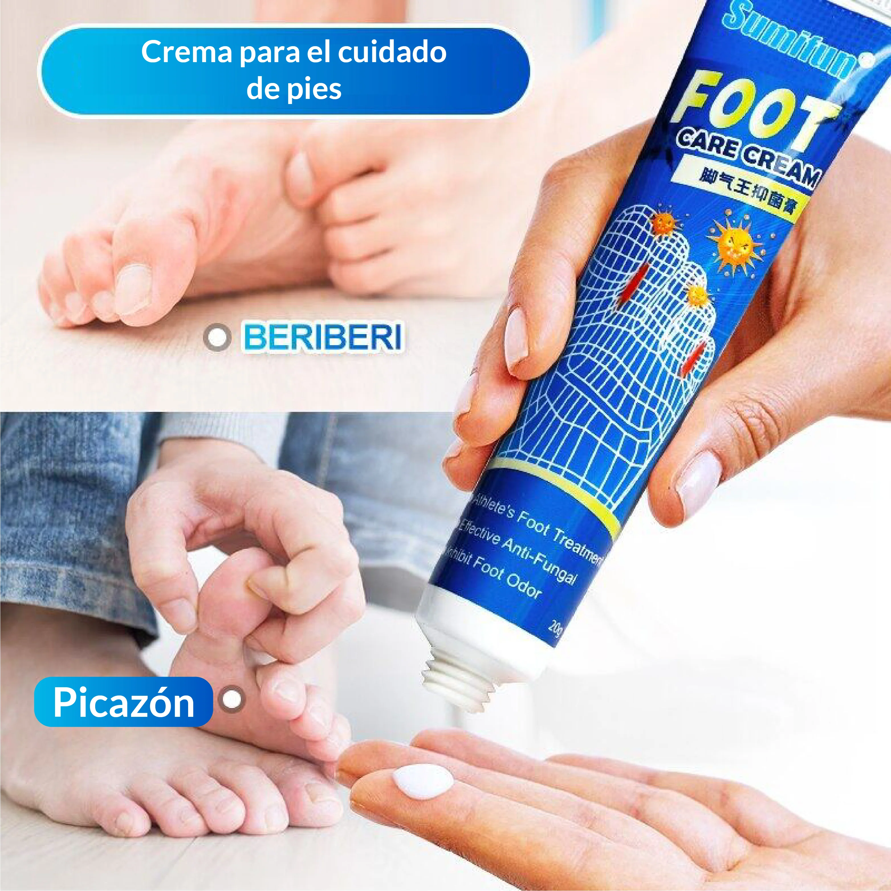 Crema Antihongos Para Pies de Atleta - Semifun 20g - Image 4