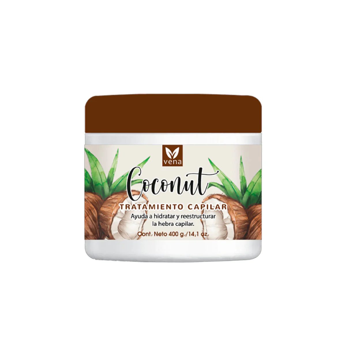 Vena - Crema Tratamiento Capilar de Coconut 400gr - Control del Frizz - Image 2
