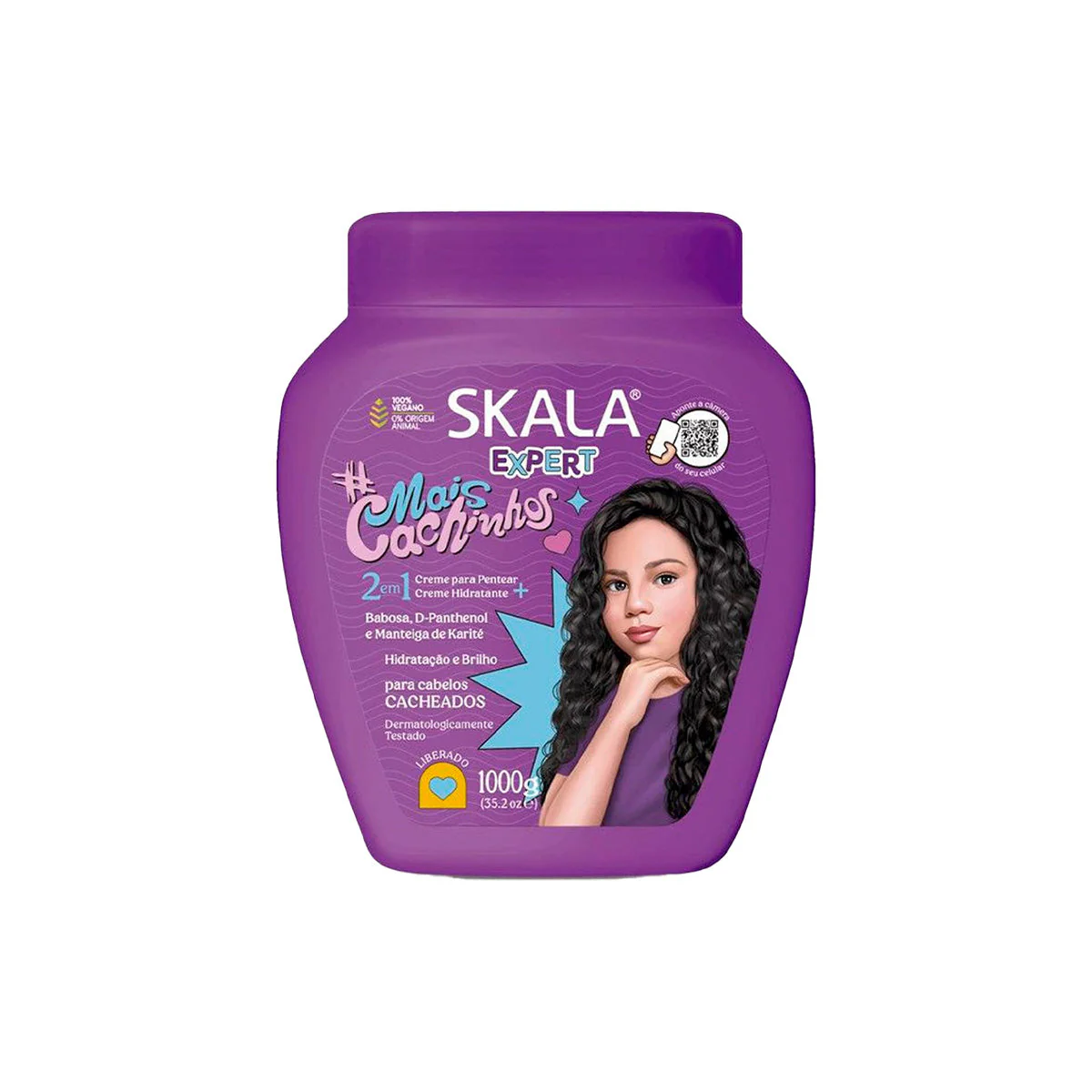 Crema Tratamiento Capilar Mais Cachinhos Skala Expert 1000g - Image 2