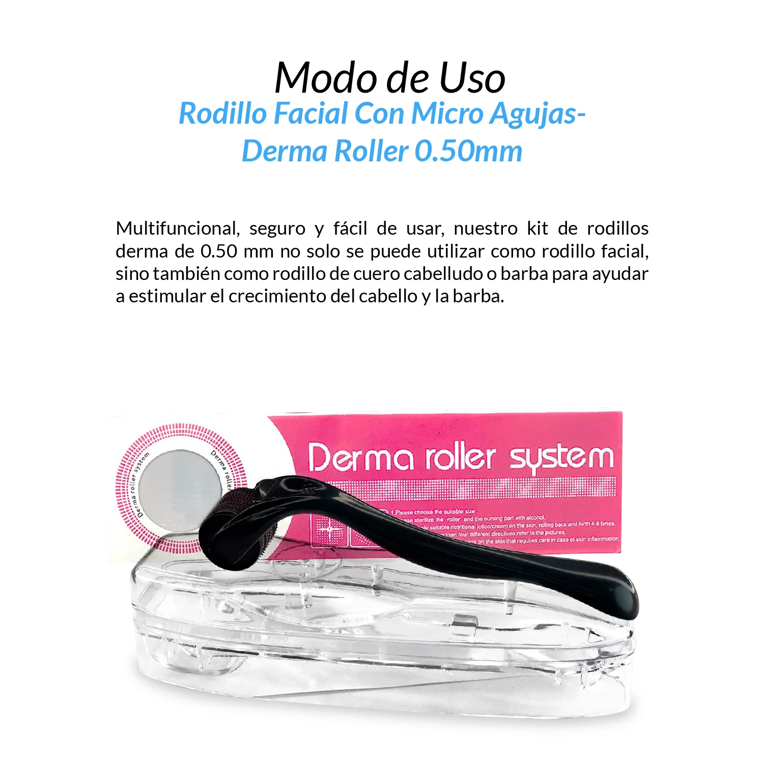 Derma Roller 0.50mm - 540 Agujas De Titanio - Image 4