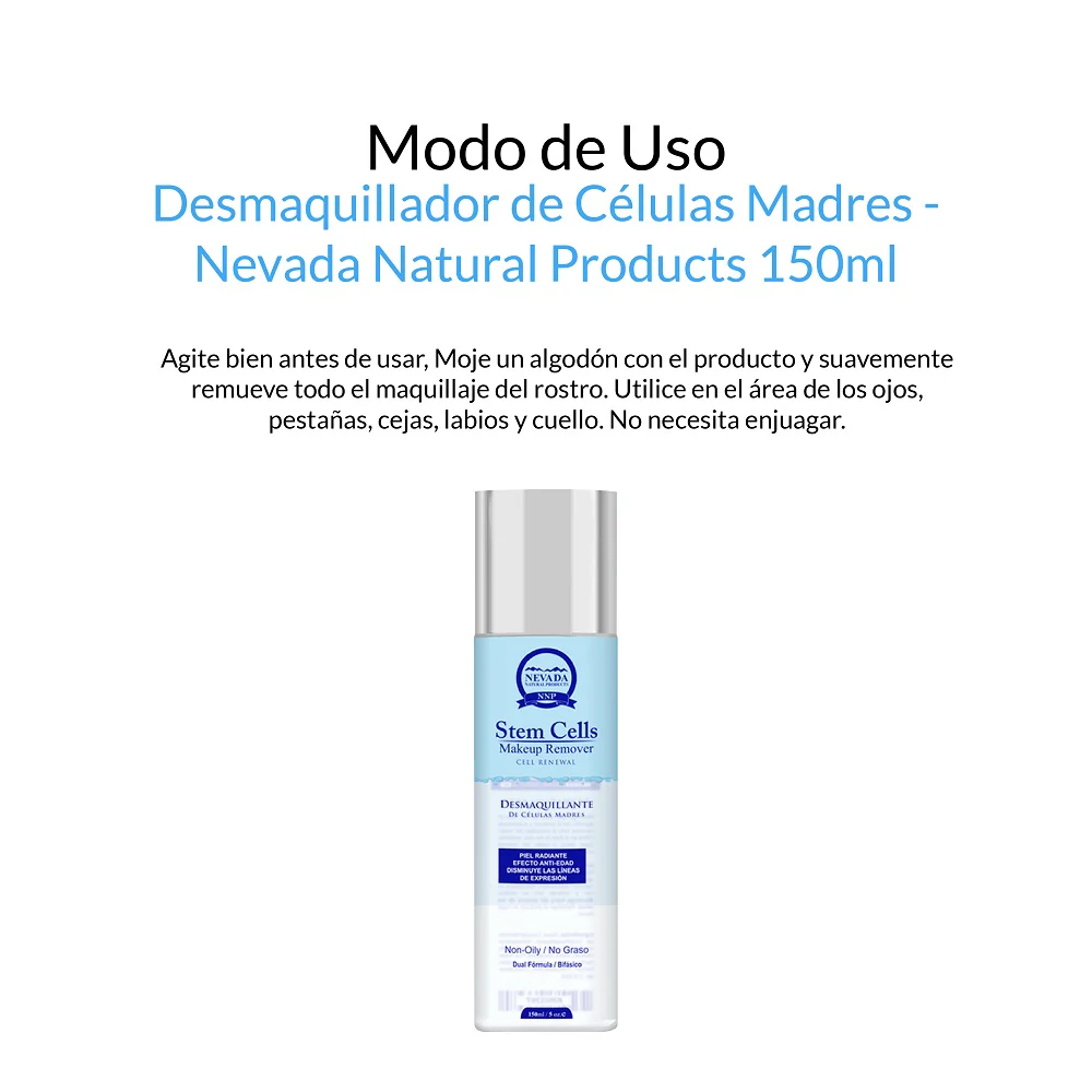Desmaquillador de Células Madres - Nevada Natural Products 150 ml - Image 3