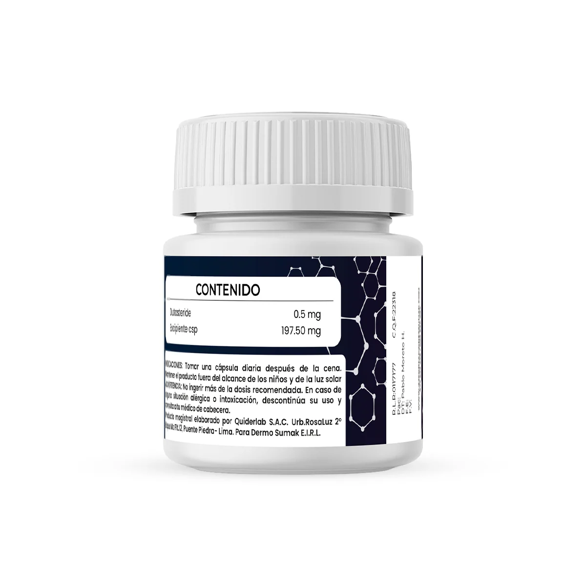 Dutasteride 0.5 mg x 60 Cápsulas- Dermo Sumak - Image 3