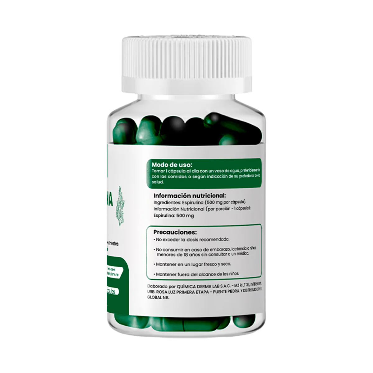 Espirulina Plus+ 500mg Dermo Sumak - Image 3