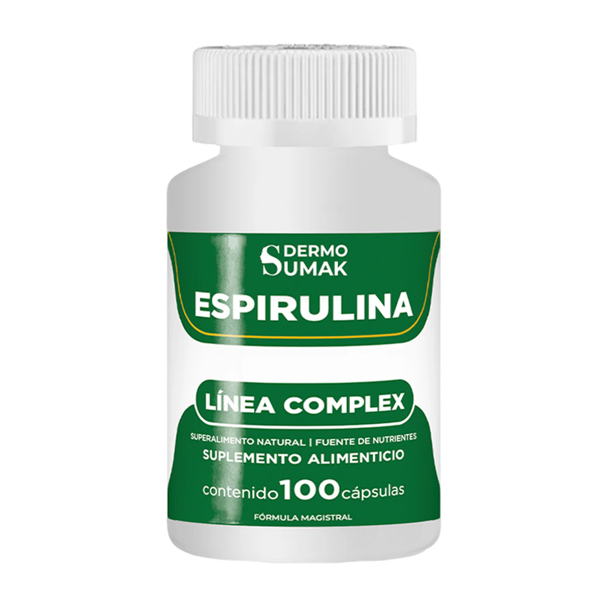 DERMO SUMAK – SUPLEMENTO PARA ENERGÍA Y DEFENSAS – ESPIRULINA SUPERALIMENTO NATURAL – 100 CÁPSULAS - Image 4