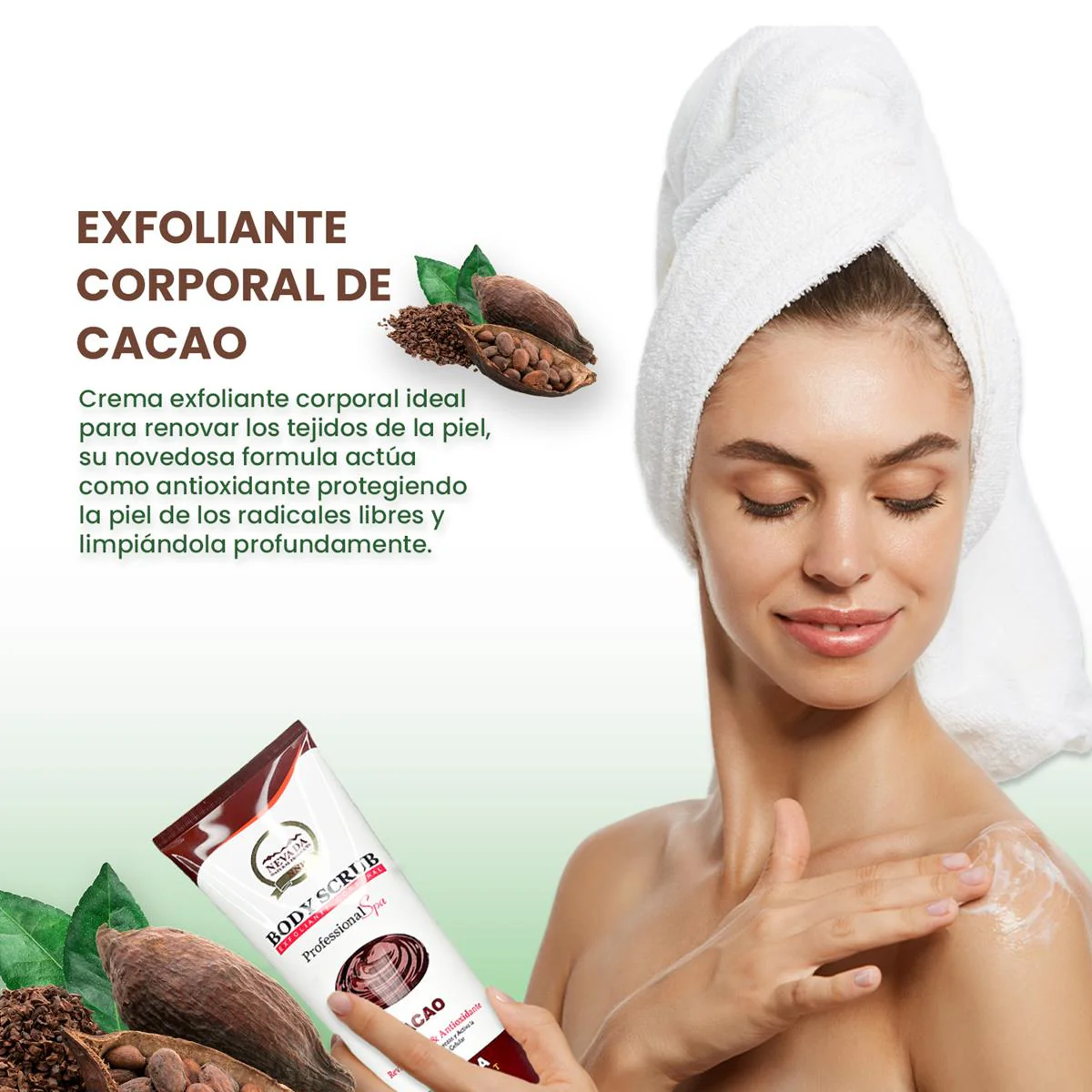 Exfoliante corporal de cacao 400g - Nevada - Image 2