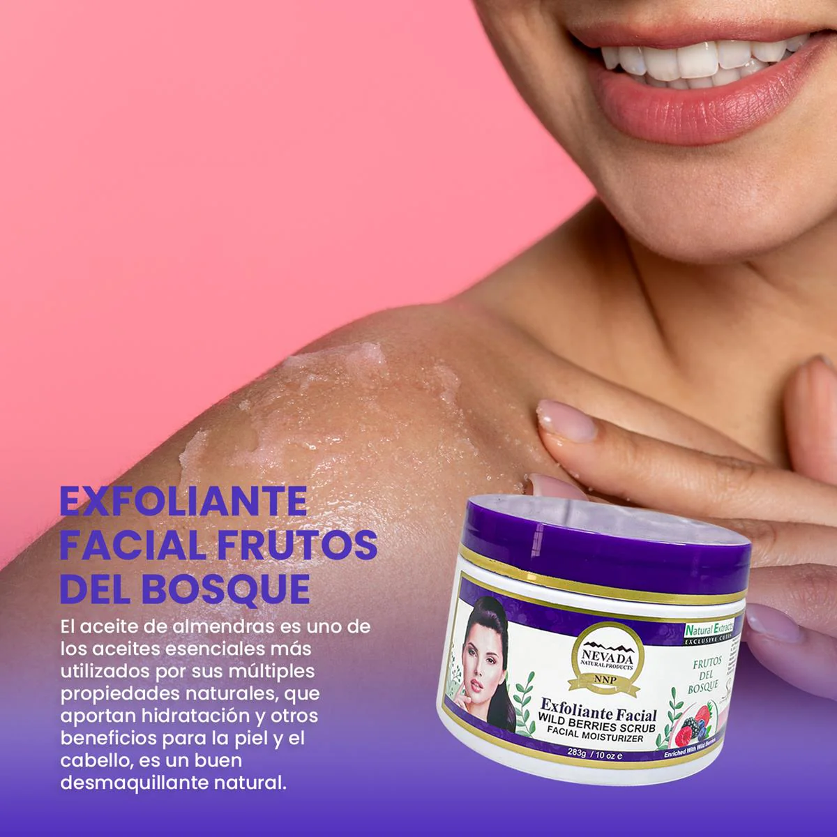 Exfoliante facial frutos del bosque 283g - Nevada. - Image 2