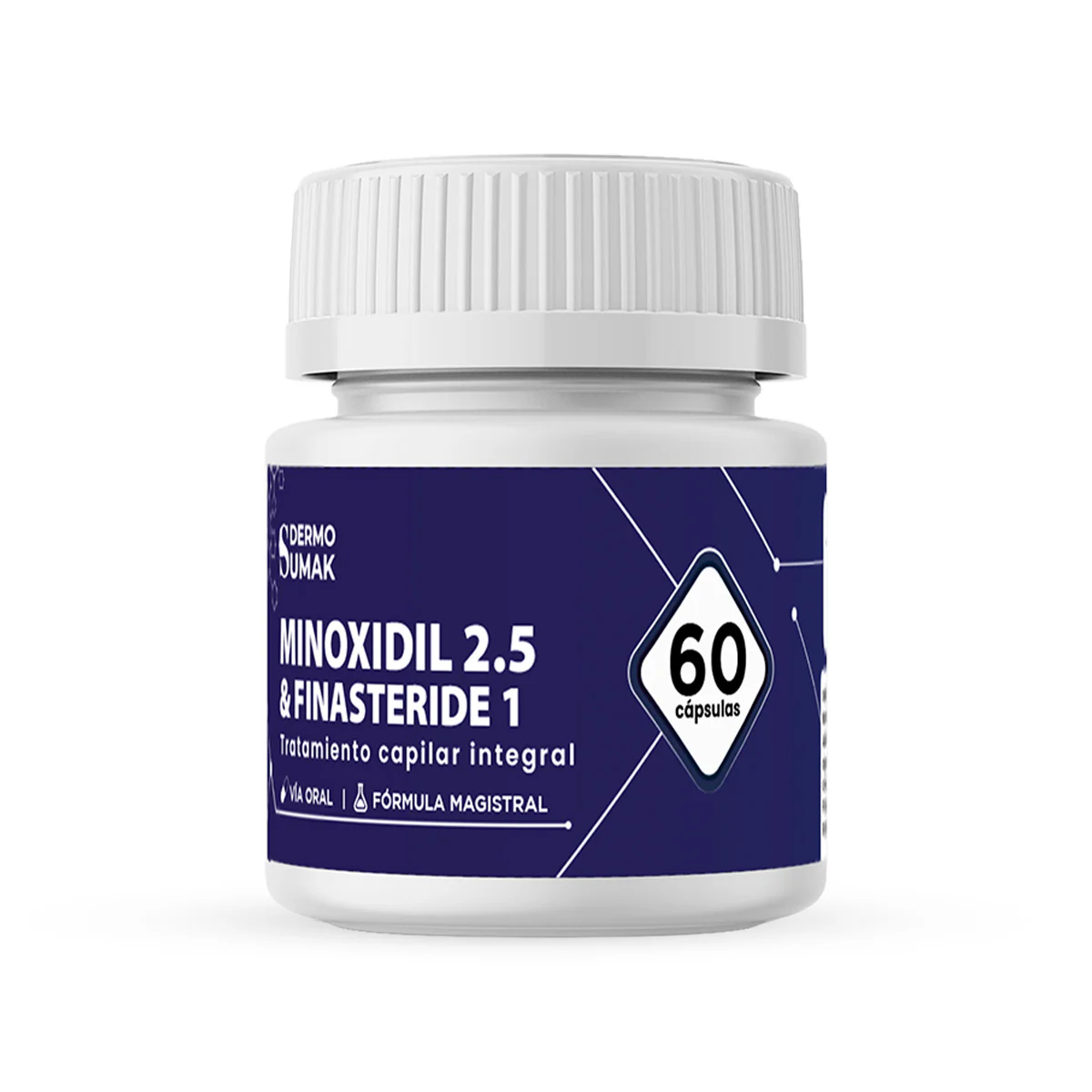 Finasteride 1 mg & Minoxidil 2.5 mg x 60 Cápsulas- Dermo Sumak - Image 3