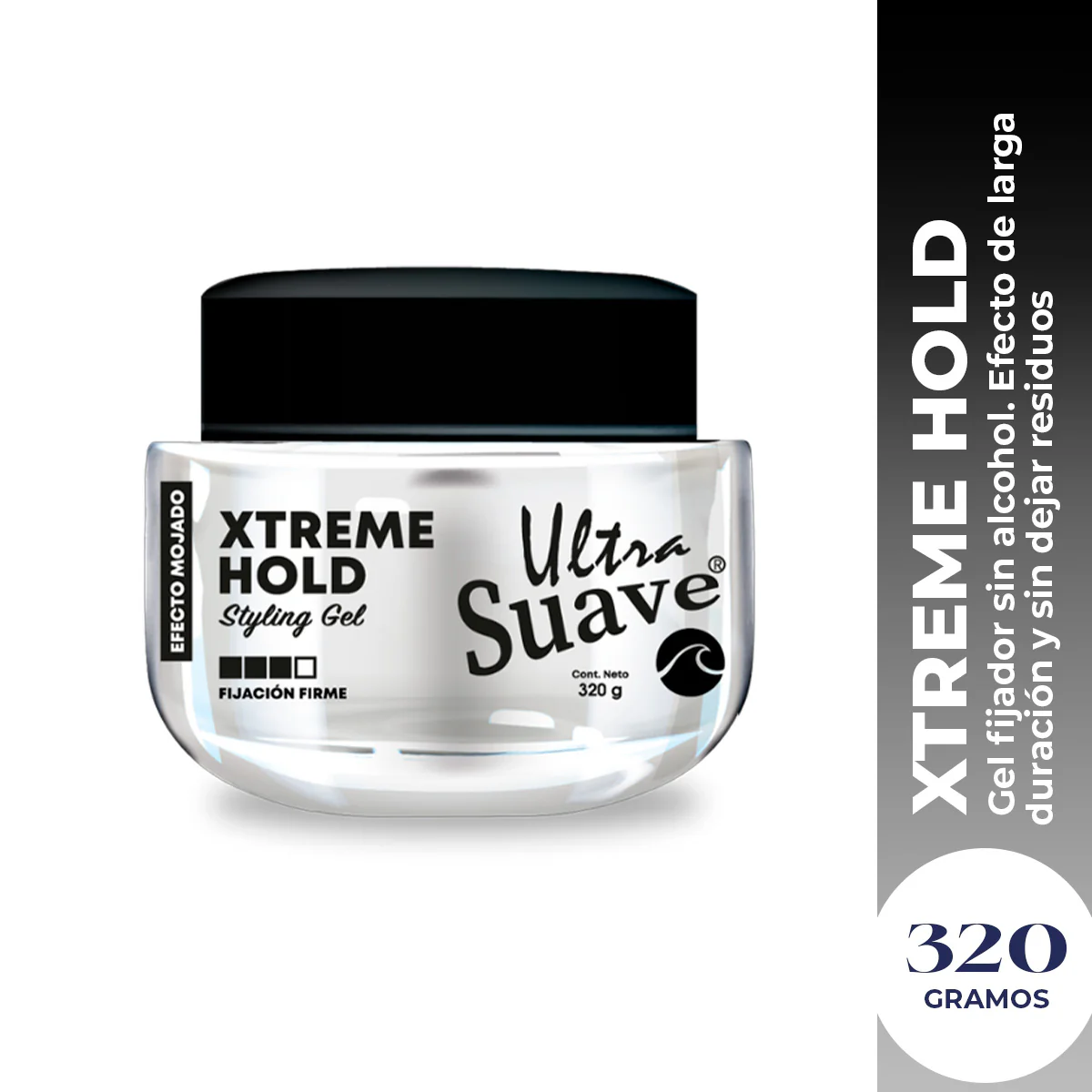 Vena Gel Fijador de Cabello – Fijación Fuerte y Suavidad – Xtreme Hold Ultra Suave 320g