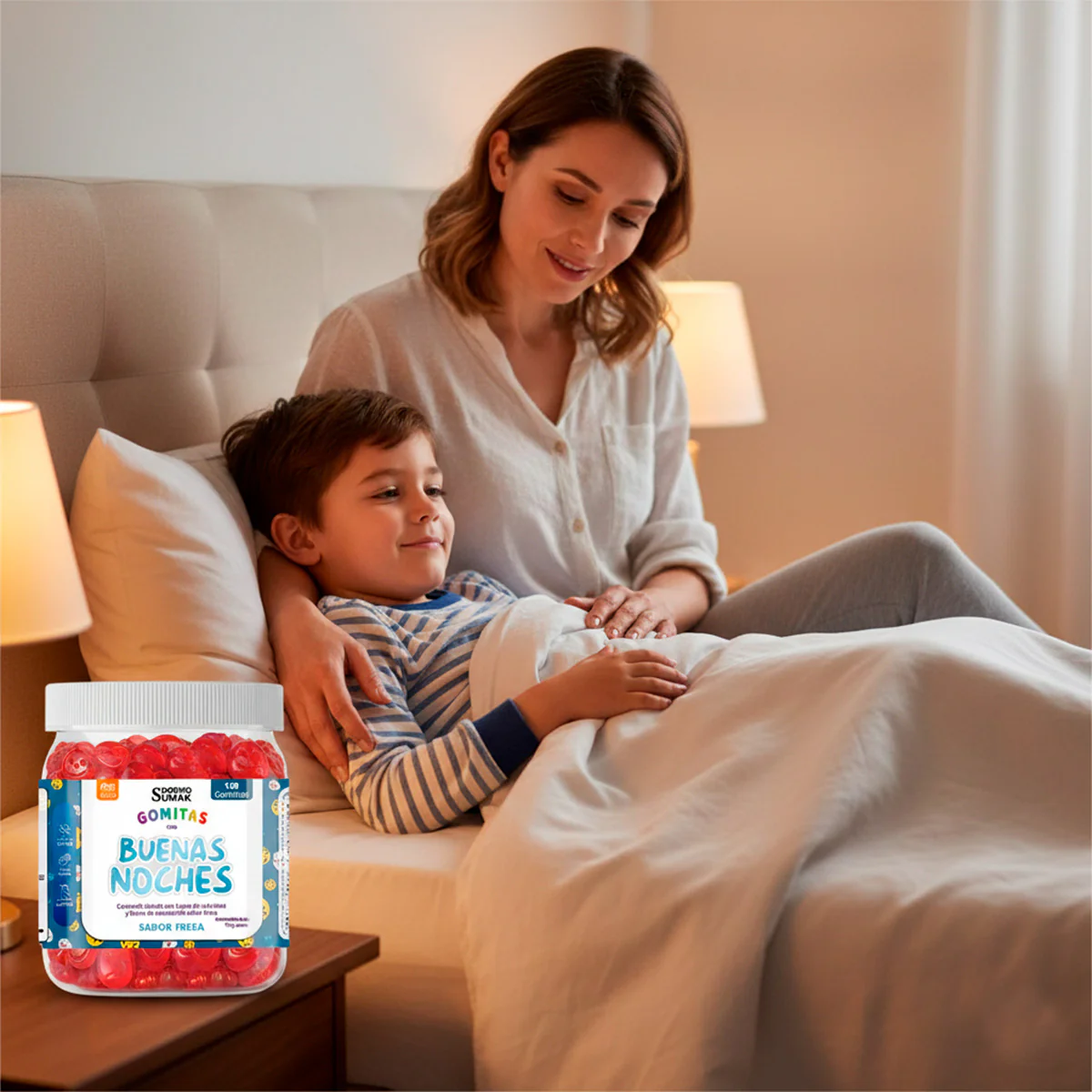 GOMITAS BUENAS NOCHES NIÑOS 150 GOMITAS - DERMO SUMAK - Image 6