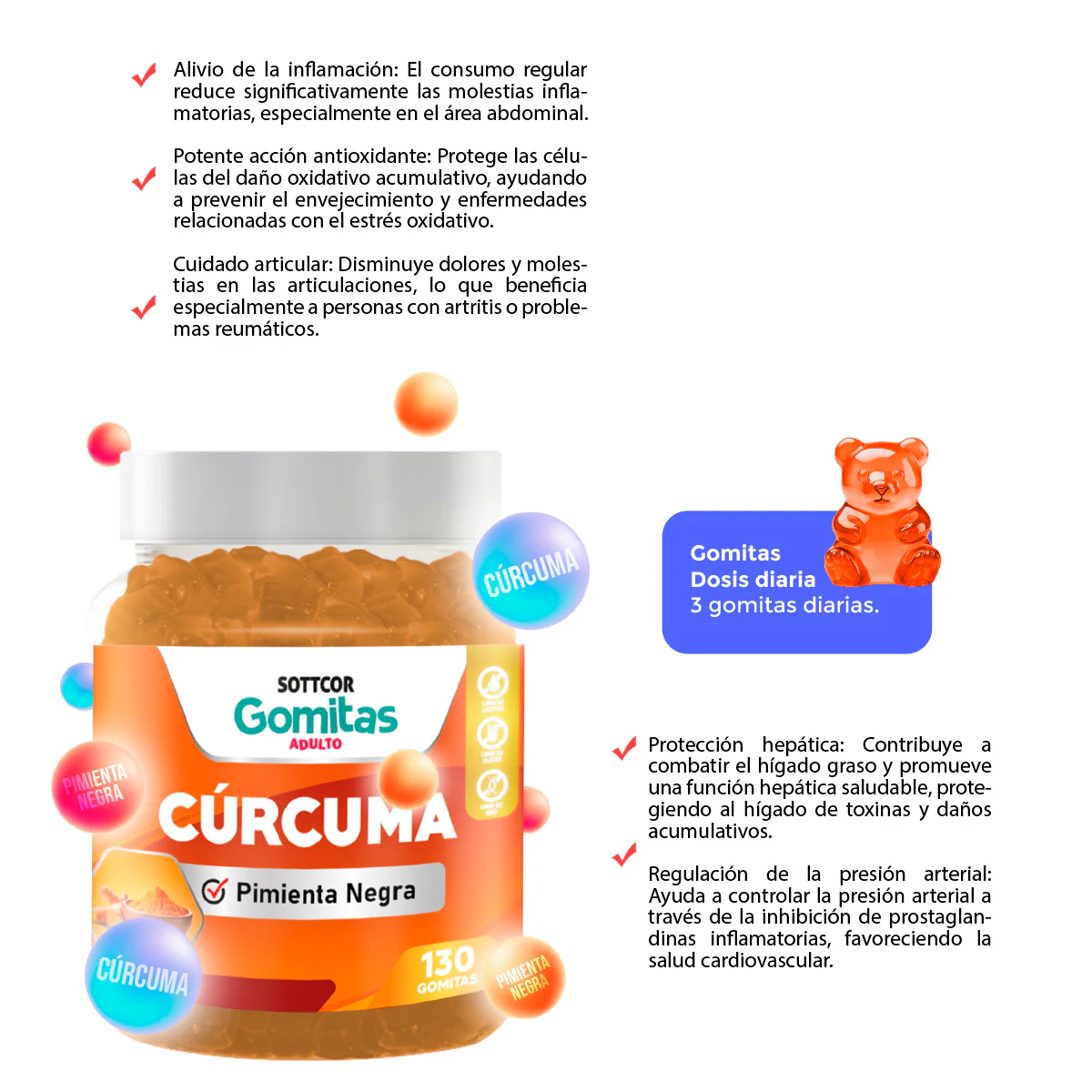 GOMITAS DE CURCUMA ADULTOS - SOTTCOR - Image 3