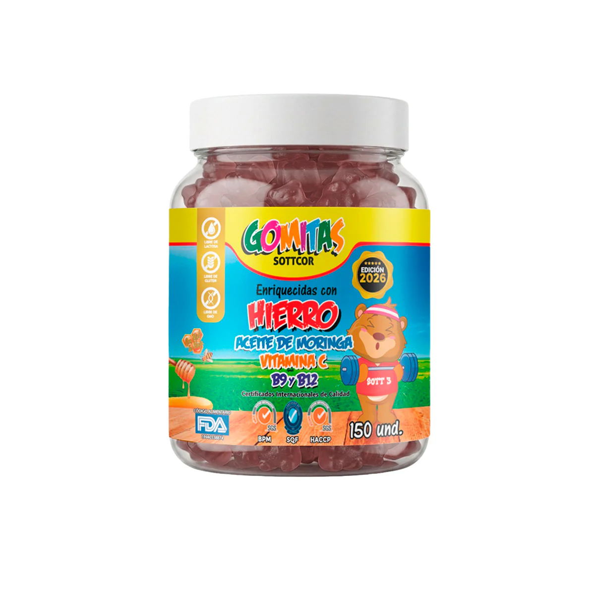 Gomitas para Niños Hierro 150 Gomitas Sottcor - Image 3