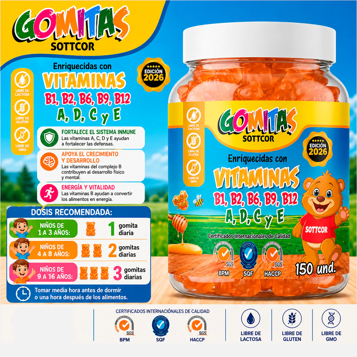 Gomitas para Niños Vitaminas - Sottcor - Image 2