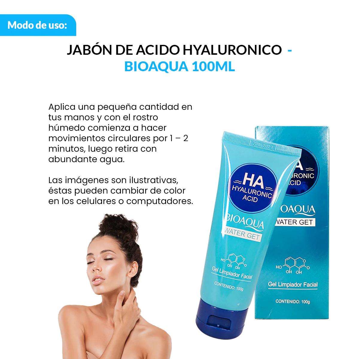 HA HYALURONIC ACID WATER GET 100g - BIOAQUA - Image 3
