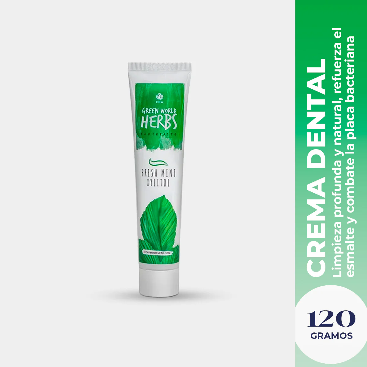 Crema Dental Green world Herbs 120gr HGW