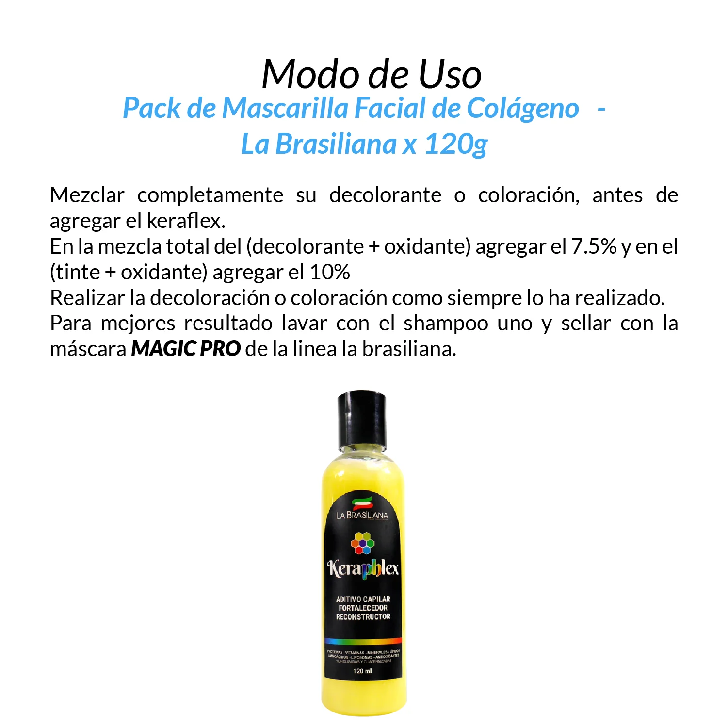 Keraphlex Fortalecedor reconstructor  - La Brasiliana x 120g - Image 3