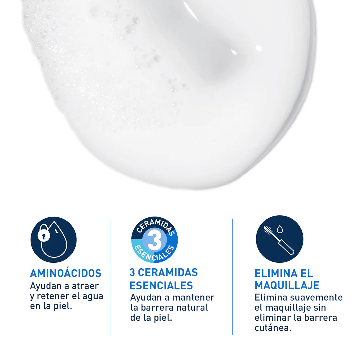 Limpiador Crema Espumosa Hydrating Cream-to-Foam 236ml - CeraVe - Image 3