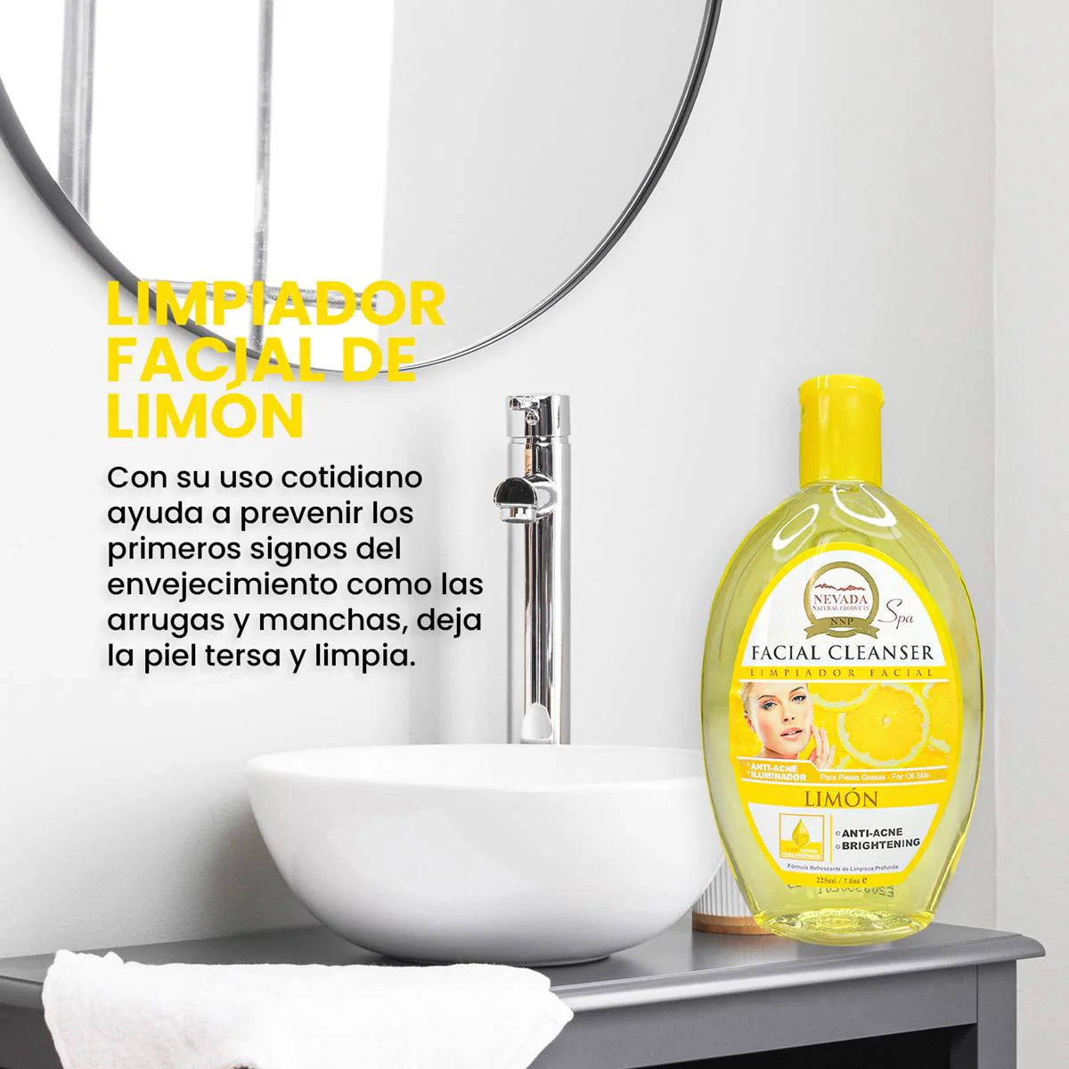 Limpiador facial de limon 225ml - Nevada - Image 2
