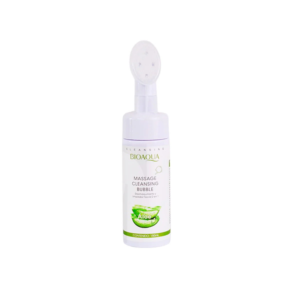 Espuma Limpiadora Facial Aloe 2 En 1 Desmaquillante 150gr - Bioaqua - Image 2