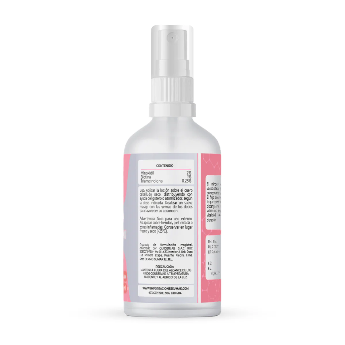 Loción minoxidil 2% mujer 60ml - Dermo Sumak - Image 4