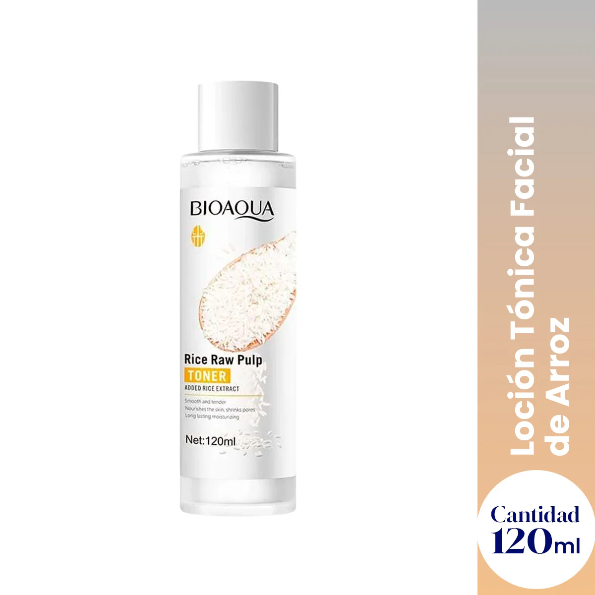 Loción Tónica de Arroz 120ml - Bioaqua
