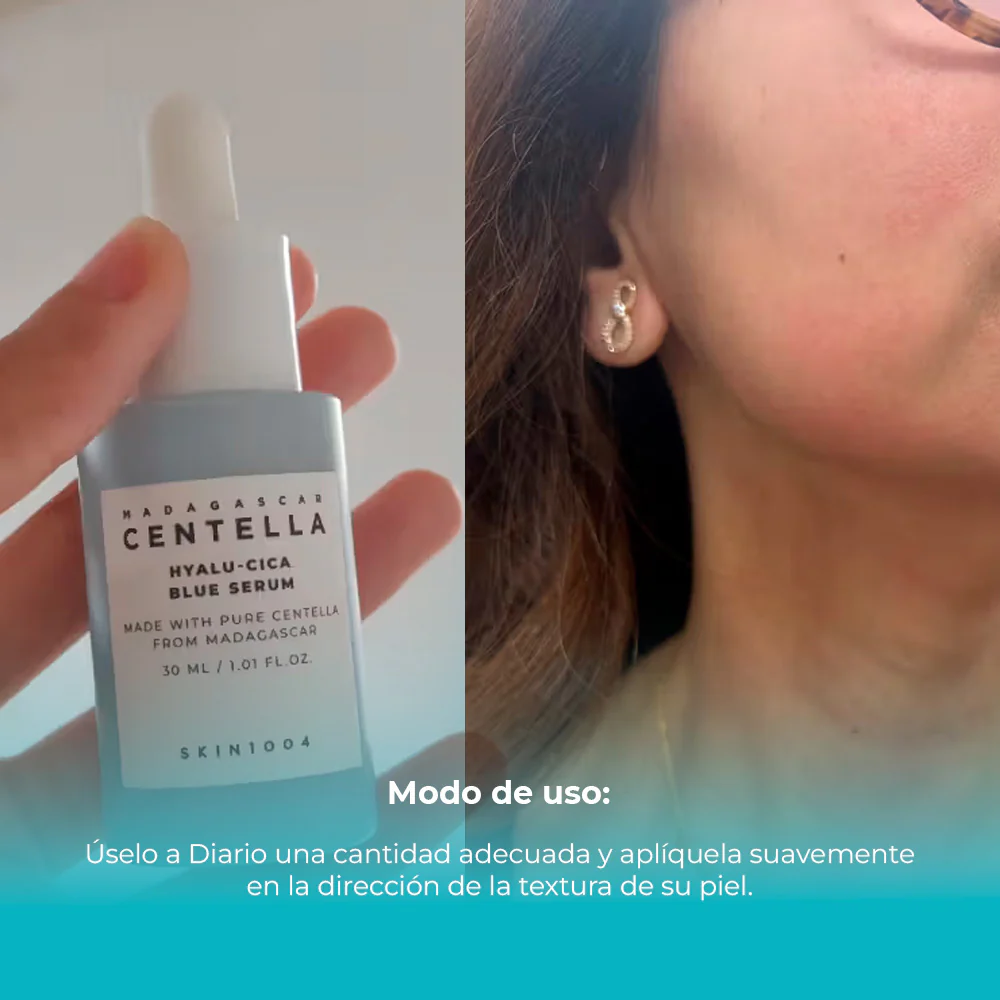 Madagascar Centella Hyalu-Cica Blue Serum 30ml SKIN1004 - Image 4