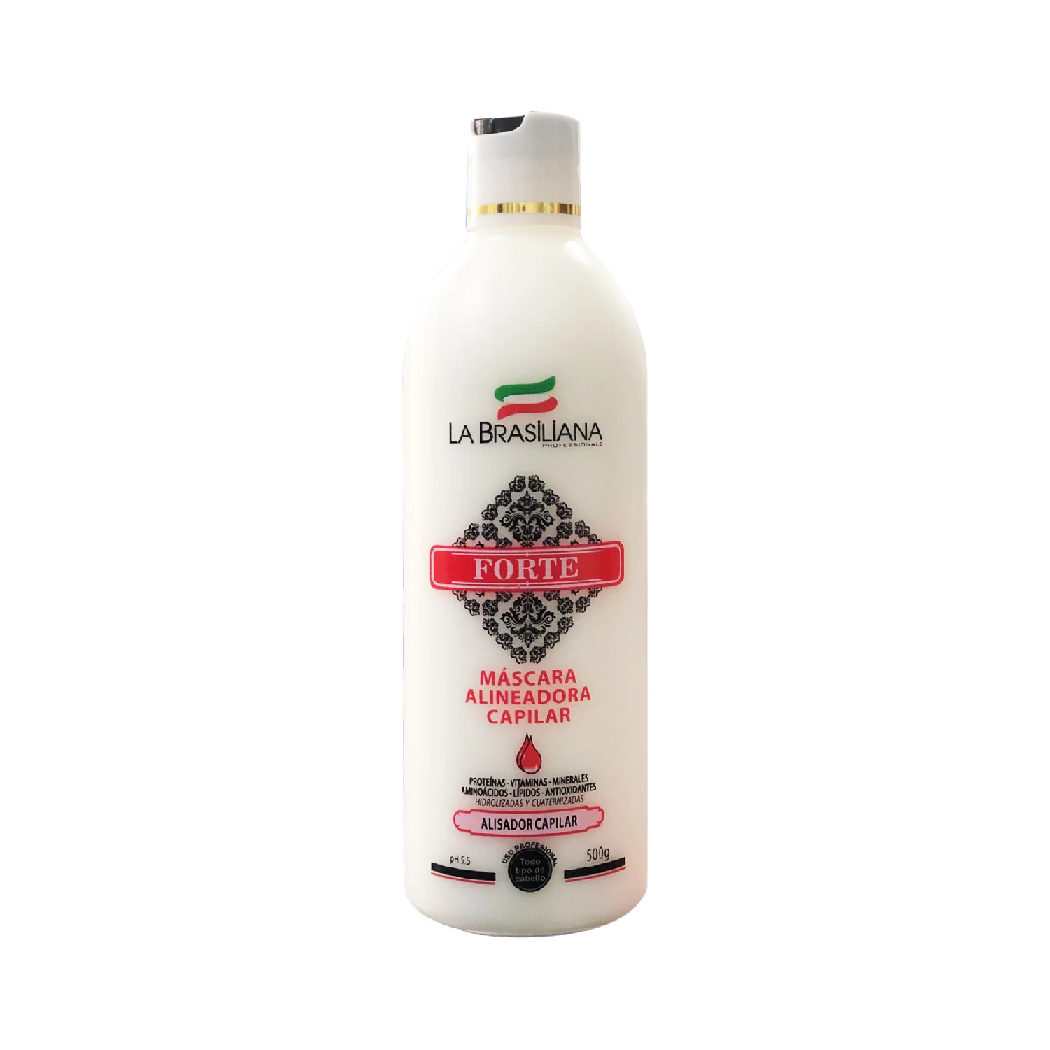 La Brasiliana Máscara Alineadora Capilar – Alisado Progresivo – 500g - Image 2