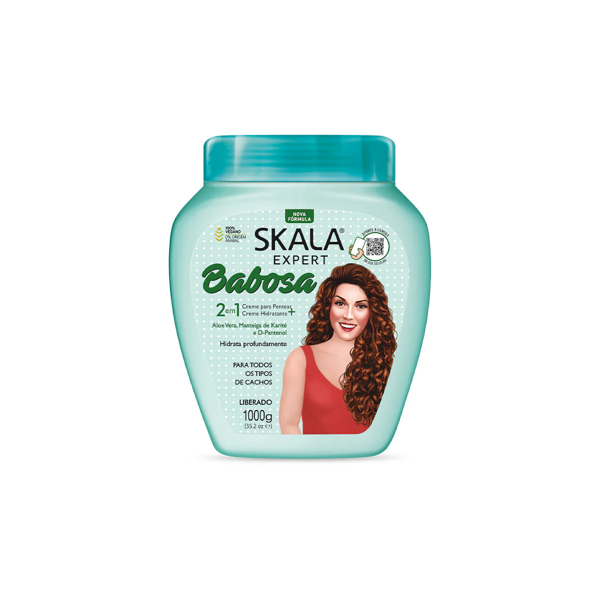 Máscara de Tratamiento 2 en 1 SKALA Expert Babosa Aloe Vera Pote 1000g - Image 2