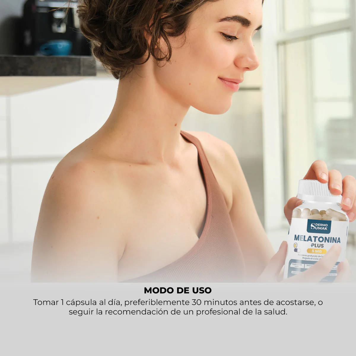 DERMO SUMAK – MELATONINA 5 MG PLUS – 100 CÁPSULAS - Image 3
