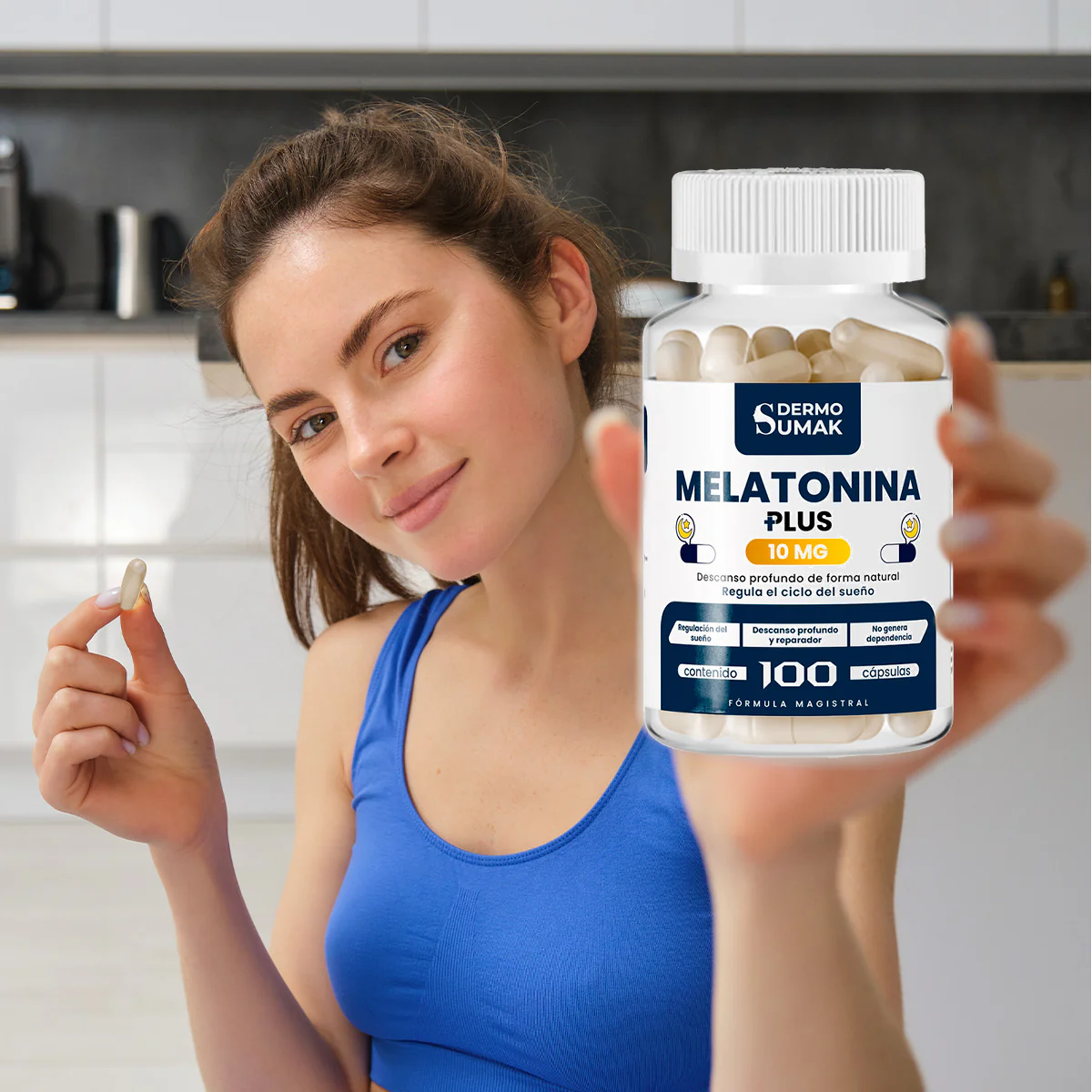 DERMOSUMAK – MELATONINA 10MG PLUS – 100 CÁPSULAS - Image 5