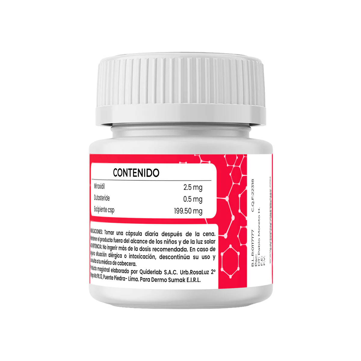 Minoxidil 2.5 mg & Dutasteride 0,5 mg x 60 caps - Dermo Sumak - Image 3