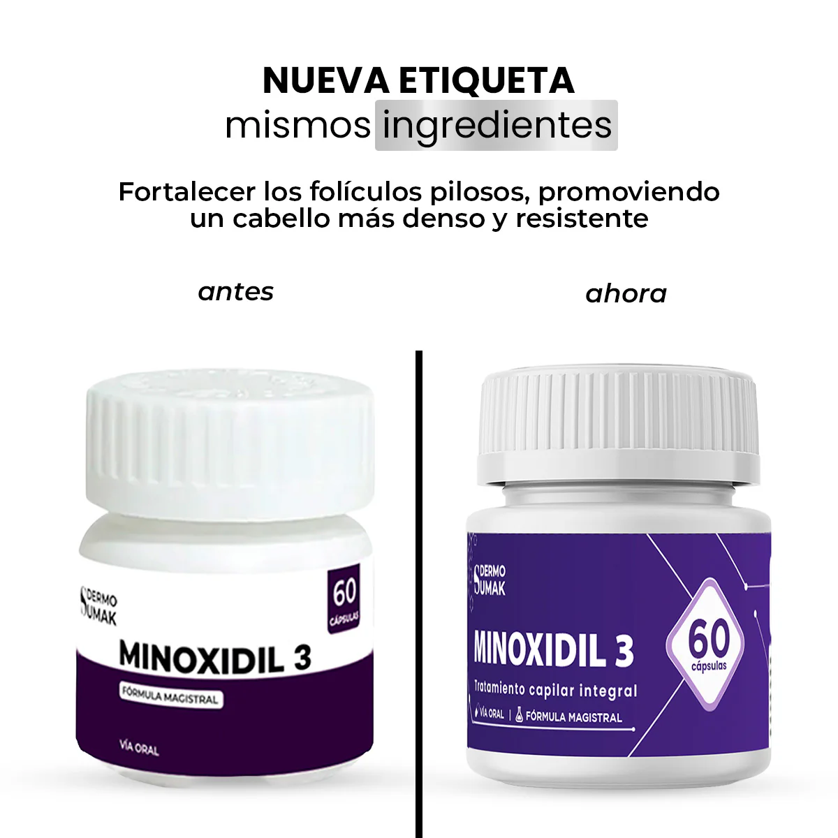 Minoxidil 3mg 60 Cápsulas - Dermo Sumak - Image 2