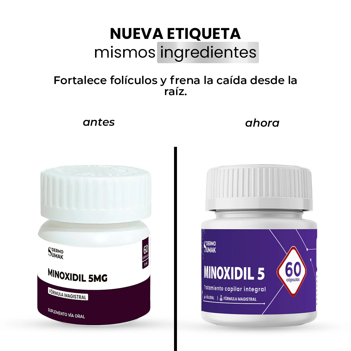 MINOXIDIL 5MG x 60 CĂPSULAS - DERMO SUMAK - Image 2