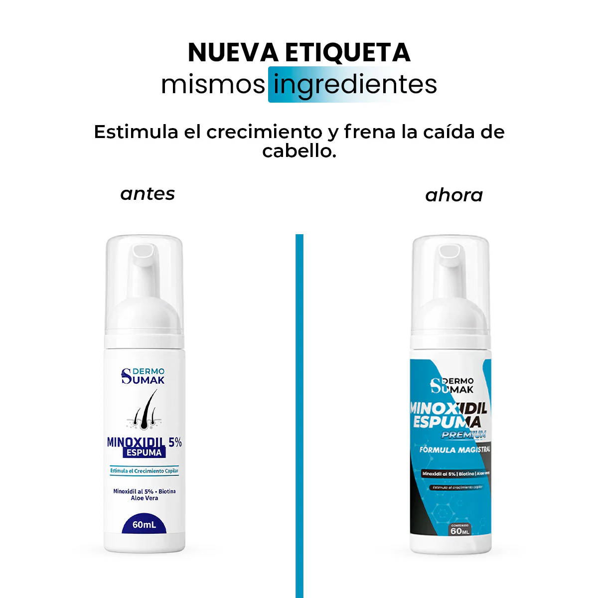 Minoxidil en espuma 5% 60ml - Dermo Sumak - Image 2