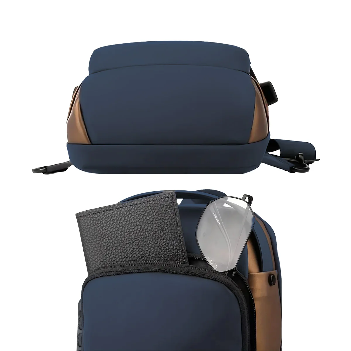 Morral Elegante de Hombre Sport Azul - Image 7