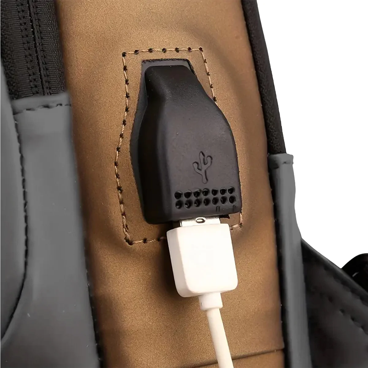 Morral Elegante de Hombre Sport Gris - Image 6