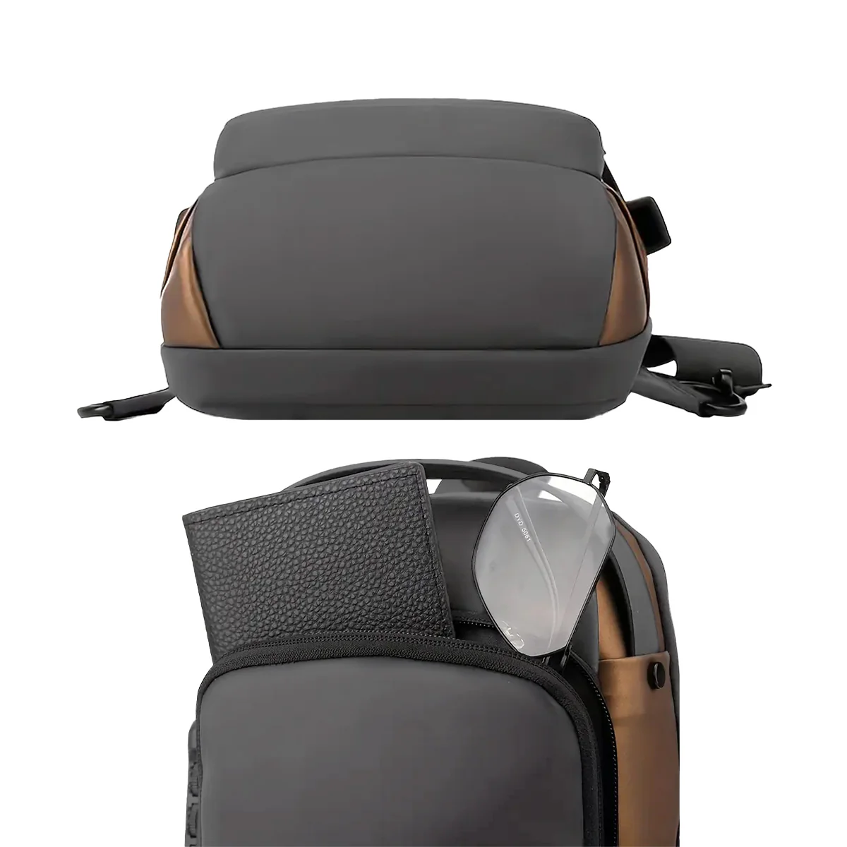 Morral Elegante de Hombre Sport Gris - Image 7